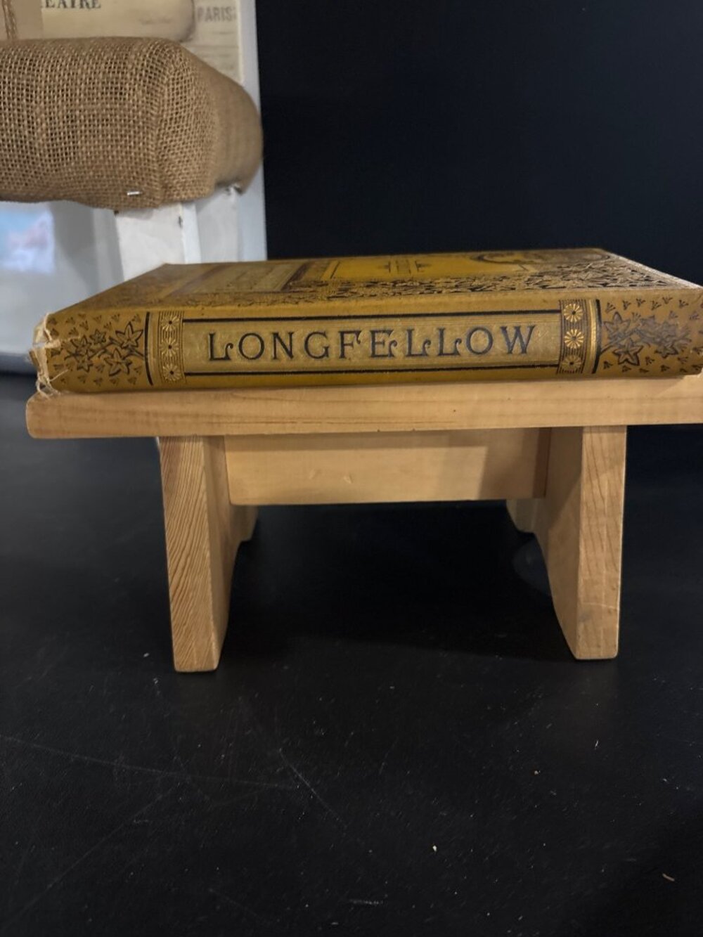 Antique 1885 Longfellow Illustrated Poetical Works Hardcover Book with Souvenir - Picture 5 of 16